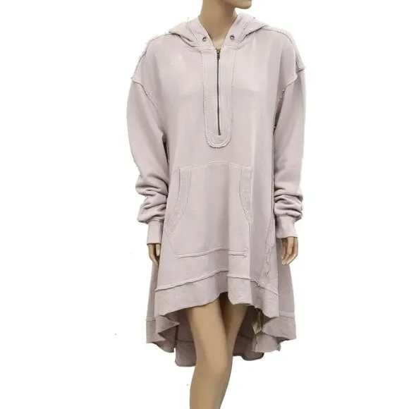 Free People North Sweatshirt Hoodie Tunic Top Oversized Slouchy Cotton L 283870 - Picture 6 of 8